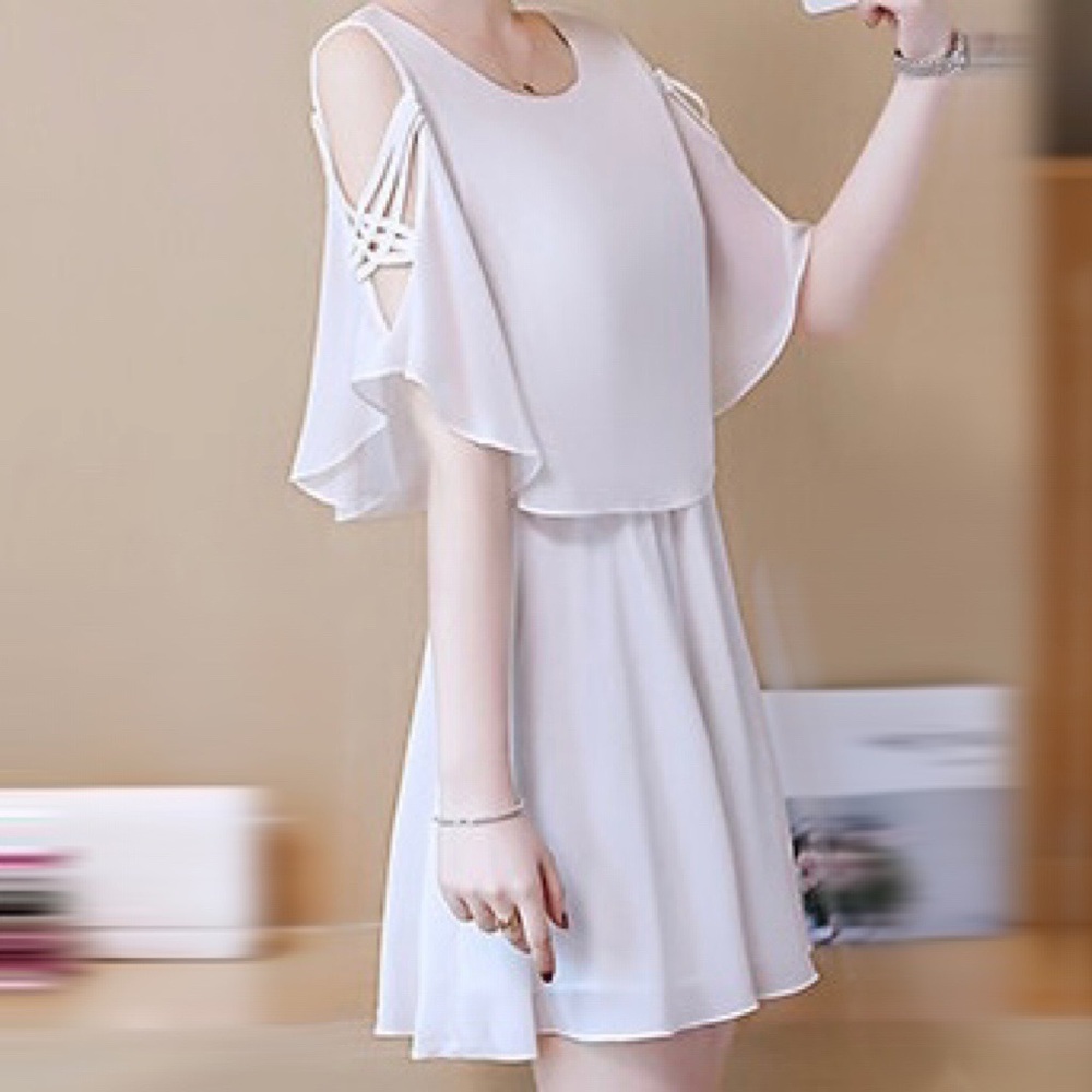 White Chiffon Dress